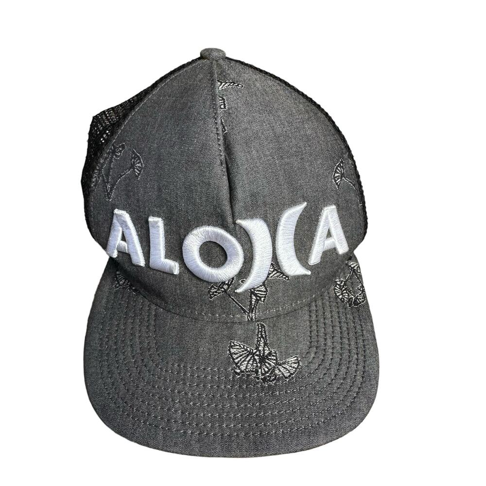 Sig Zane Hurley New Era Baseball Hat Snapback Cap Aloha Hawaii Gray Floral
